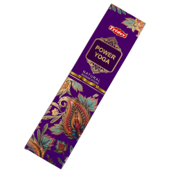 Tridev Yoga Power Natürliche Räucherstäbchen - 10 extra dicke Stäbchen