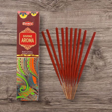 Tridev Räucherstäbchen mit natürlichem Aroma – 10 extra dicke Stäbchen