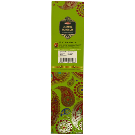 Incienso Tridev Flor de Jazmín Natural Incense Sticks - 10 varillas extra gruesas