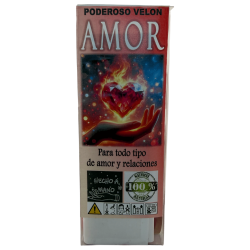 Poderós Veló de Càrrega Amor - Veló Esotèric 14x6cm