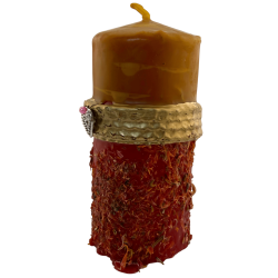 Bougie spéciale Saint-Valentin - Pacte d'amour éternel - Bougie ésotérique 14x6cm - Consécration, lien éternel et union profonde