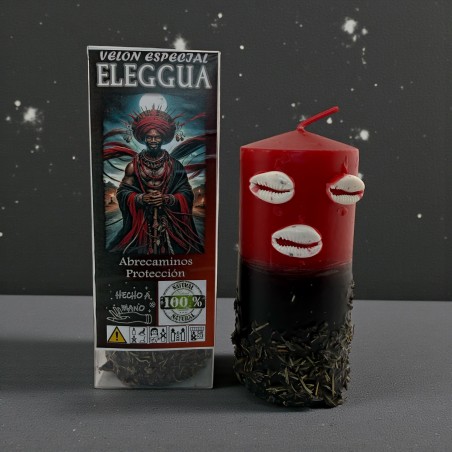 Lumânare Ezoterică Specială pentru Eleggua 14x6cm - Deschide Căi și Oferă Protecție