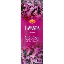 SAC Lavender Incense - Box of 6 hexagonal packs of 20 sticks each, 120 incense sticks