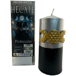 Vela Wicca Esotérica de Hécate 14x6cm - Proteção
