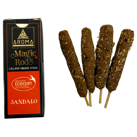 أعواد بخور خشب الصندل السحرية AROMA - 4 أعواد سميكة