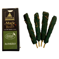 Lollipop Rosmarin Rökelse Magiska Stavar AROMA Dofter - 4 Tjocka Pinnar