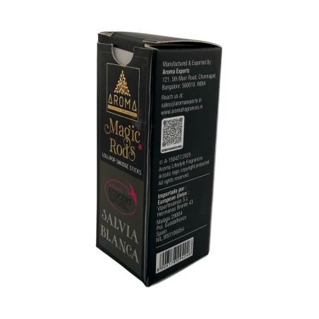 أعواد بخور مصاصة المريمية البيضاء السحرية من AROMA - 4 أعواد سميكة