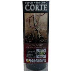 Vela de Corte de Ervas - Vela Esotérica 14x6cm - Para cortar e afastar feitiços ou situações