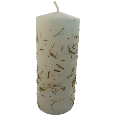 Bougie purificatrice aux herbes - Bougie ésotérique 14 x 6 cm - Harmonise l'environnement