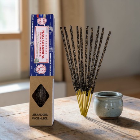 Incienso Orgánico SATYA Nag Champa Smudge - Cajita de 25gr