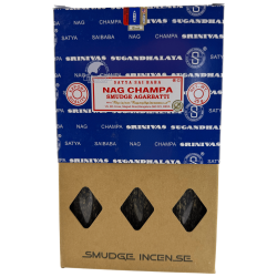 SATYA Organic Incense Box Nag Champa Smudge -...