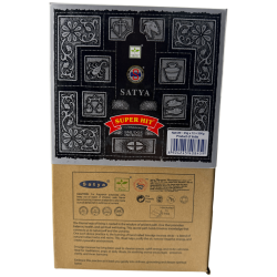 SATYA Super Hit Smudge Bio-Räucherstäbchen-Box - 12 Schachteln à 25 g.