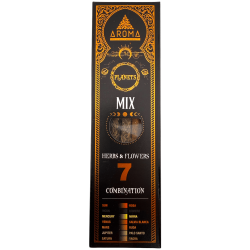 Tămâie organică 7 Planets Mix Ierburi și Flori AROMA Fragrances - 7 bețișoare groase lucrate manual