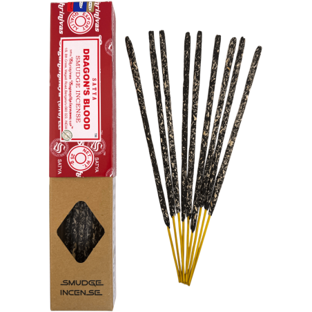 SATYA Bio-Räucherstäbchen-Box Drachenblut-Räucherwerk - 12 Schachteln à 25 g.