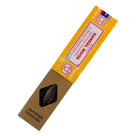 SATYA Organic Incense Sandalwood Smudge - 25g Box