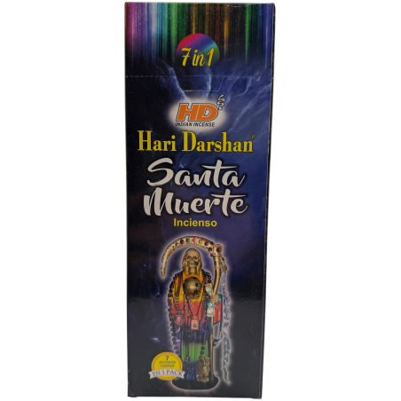Encens Hari Darshan Santa Muerte - Boîte de 6 boîtes à encens hexagonales