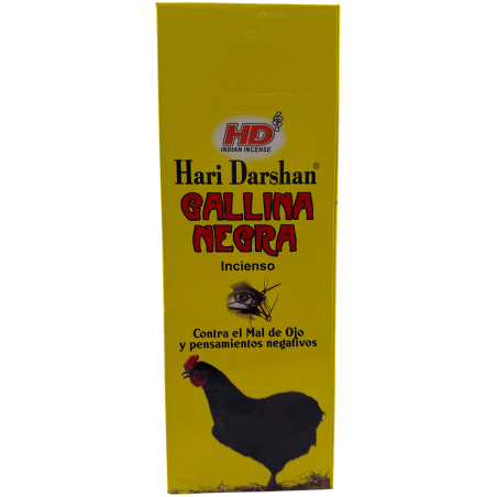 Hari Darshan Black Hen Incense - Box of 6 hexagonal incense boxes