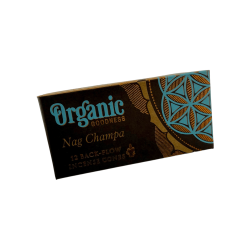 Cônes d'encens à reflux bio Nag Champa de Song of India - Boîte de 12 cônes