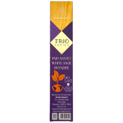 Trio kadzidełek AROMA Palo Santo, biała szałwia i lawenda - Seria Trio 1 pudełko 15gr.