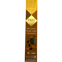 Incienso AROMA Trio Palo Santo, Salvia Blanca y Canela - Trio Series 1 cajetilla 15gr.