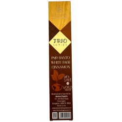 AROMA Trio Kadzidełka Palo Santo, Biała Szałwia i Cynamon - Seria Trio 1 pudełko 15gr.