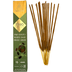 AROMA Trio Incenso Palo Santo, Sálvia Branca e...