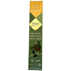 AROMA Trio Rökelse Palo Santo, Vit Salvia och Sött Gräs - Trio Serie 1 låda 15gr.