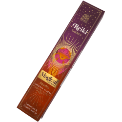 Encens Reiki Énergétique Série Magique Himalaya - Boîte de 25 g d'encens Masala à la lavande et au bois de santal
