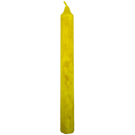 Vela ritualística de enxofre de 18 cm - Limpa pensamentos e emoções negativas.