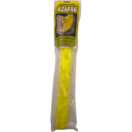 Ritualized Sulfur Candle 18cm - Cleanses negative thoughts and emotions