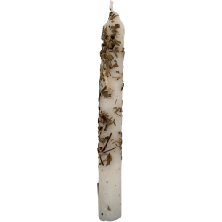 Ritualized White Sage Candle 18cm - Cleanses negative vibrations