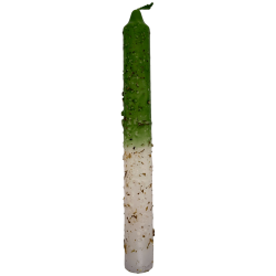 Vela Preparada Ritualizada Ruda y Sal 18cm - Para efectuar limpieza de malos ambientes