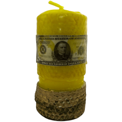 Invigt ljus Don Juan av pengar - Don Juans hov - 14x6,5cm - Välstånd, överflöd, ekonomi