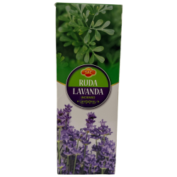 SAC Rökelse med vinröd och lavendel - Ask med 6 sexkantiga förpackningar med 20 pinnar vardera, 120 rökelsepinnar