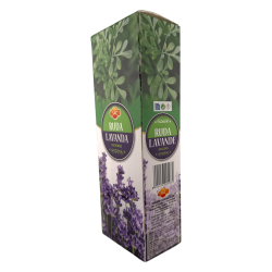 SAC Rökelse med vinröd och lavendel - Ask med 6 sexkantiga förpackningar med 20 pinnar vardera, 120 rökelsepinnar