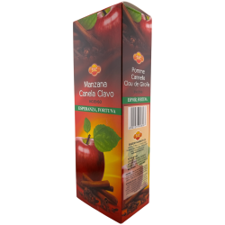 Encens SAC Poma, Canyella i Clau - Caixa de 6 paquets hexagonals de 20 barretes 120 barretes d'encens
