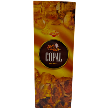 SAC Copal Räucherstäbchen – Schachtel mit 6 sechseckigen Packungen à 20 Stäbchen, insgesamt 120 Räucherstäbchen