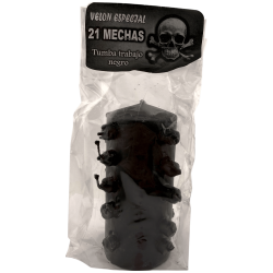 شمعة سوداء ذات 21 فتيلًا - تُبطل الوظائف، وتُزيل اللعنات، وتُبطل التعاويذ...