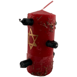 Vela de 7 pavios para quebrar, 12,5 x 6 cm