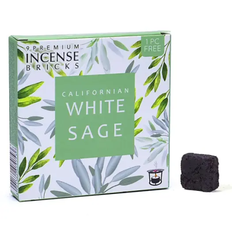 Ladrillos de Salvia Blanca Californiana AROMAFUME - 9 ladrillos - 40gr.