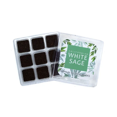 Ladrillos de Salvia Blanca Californiana AROMAFUME - 9 ladrillos - 40gr.