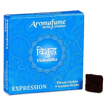 5. Chakra Vishuddha Hals-Chakra-Steine AROMAFUME – 9 Steine – 40 g.