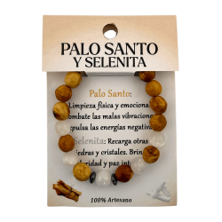 Pulsera Palo Santo y Selenita - Limpieza física, emocional y frente a las malas vibraciones