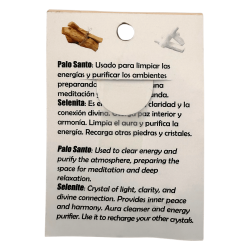 Pulsera Palo Santo y Selenita - Limpieza física, emocional y frente a las malas vibraciones