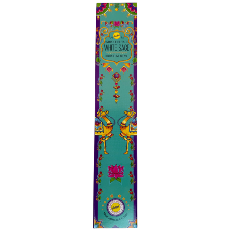 SREE VANI Golden India Vit Salvia Rökelse - 1 ask med 15 g.