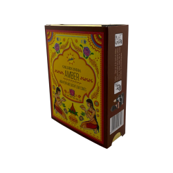 SREE VANI Golden India Amber Backflow Incense Cones - Pack of 10 blackflow cones