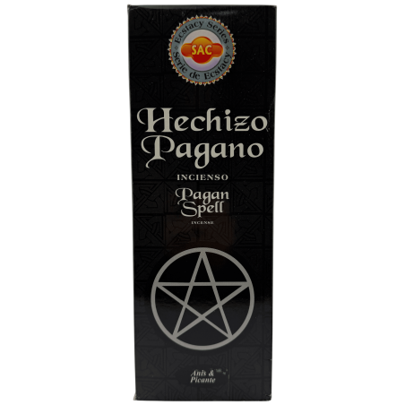 SAC Pagan Spell Incense - Schachtel mit 6 sechseckigen Packungen à 20 Stäbchen, 120 Räucherstäbchen