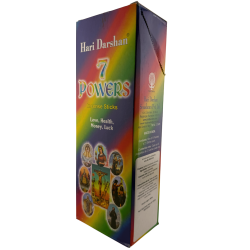 Hari Darshan 7 Powers Incense - Box of 6 hexagonal incense boxes
