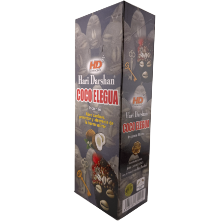 Incenso de Coco Elegua Hari Darshan - Caixa com 6 caixas hexagonais de incenso