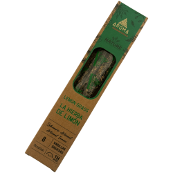 Incenso de Capim Limão Orgânico AROMA Nature Capim Limão - caixa de 20gr.